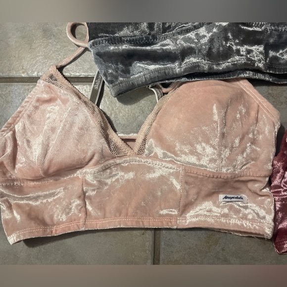 3 aeropostale sheer plush bralettes - Picture 5 of 5